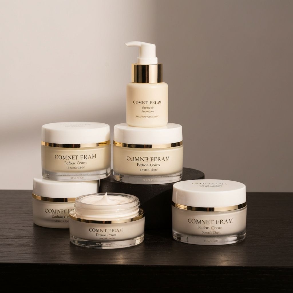 Women's face creams collection